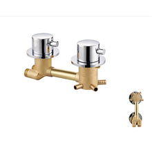 Manufacturer brass mixer faucets dual handle bathroom shower faucet